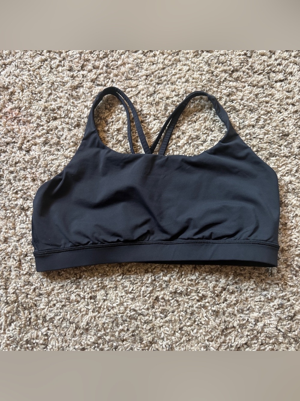 Lululemon Energy Bra in Black Medium Support, B–D Cups Size Women’s 12 - Large